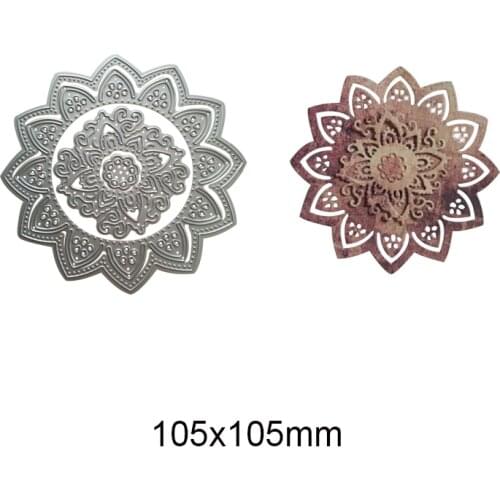3pcs Dies Circle lace Chrismtas Tree Edge Metal Cutting Dies Stencils Card Making Frame Background Craft Embossing Stamps