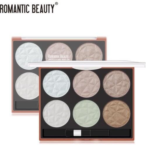 6-color High-gloss Trimming Pearlescent Not Easy To Take Off Makeup European And American Make-up Retouching High Disc TSLM2