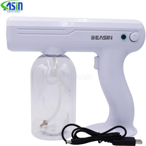 800ML 110V/220V CE Household Portable Wireless Sprayer Machine Blue Light Nano Steam Spray Gun Disinfection