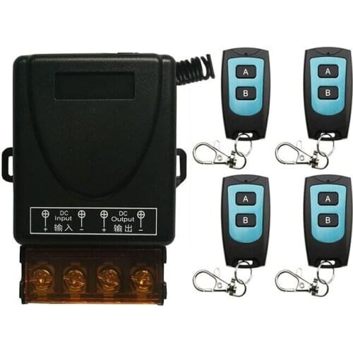 DC12V 24V 36V 48V 1CH 30A Relay Radio Controller RF Wireless Relay Remote Control Switch Transmitter+Receiver Garage Doors