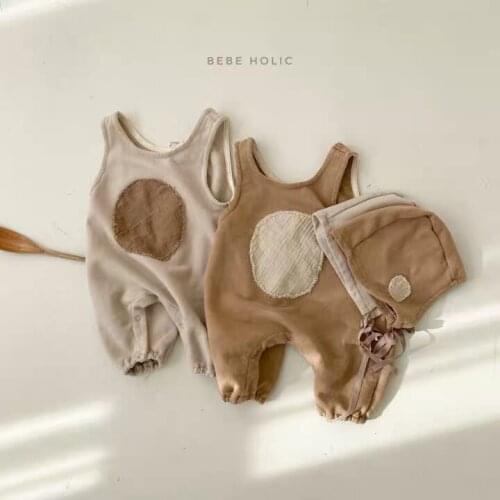 Baby sling pants Infant unisex patch cute sling jumpsuit baby hooded jumpsuit 18