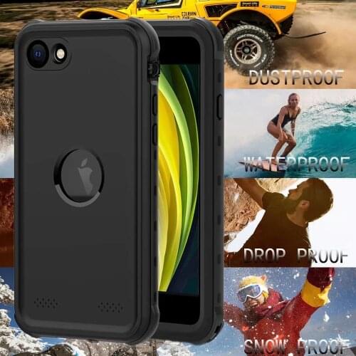 For iPhone SE 2020 Waterproof IP68 Underwater 3m Life Water Proof Shockproof Hard Waterproof Case For iphone 7/8 4.7inch TPU+PC