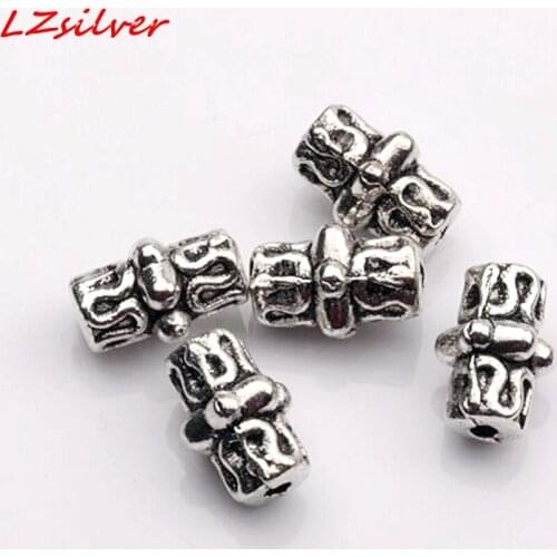 Hot ! 25pcs Zinc Alloy Bali Style Spacer Beads 6 x10mm ab794