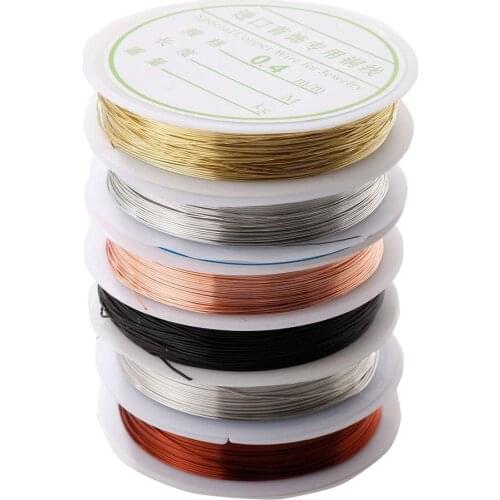 Copper Wire 0.4mm Jewelry Accessories DIY Handmade Copper Wire 6 Color Combination Jewelry Making Sewing Tool Knit