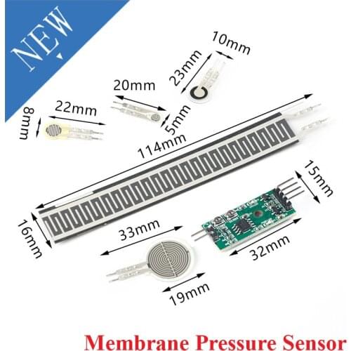Load Cell Resistive Membrane Pressure Sensor Module Flexible Force Sensitive Analog FSR402 4mm 5mm 7mm 110mm For Arduino