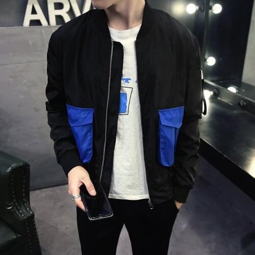 Bormandick 2019 Spring Autumn Casual Solid Fashion Slim Bomber Jacket Men Overcoat Baseball Jackets KXP18 J28-18 Qinchang