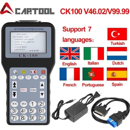 OBD2 Auto Key Programmer CK100 with 1024 Tokens CK-100 V99.99/46.02 CK100 Key Programmer obd2 car disgnostic tool