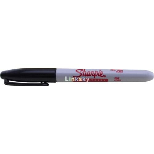 Sharpie 13601 1mm Fine Point Permanent Marker, Tough Under Extreme Conditions Black Ink Markers,for industry laboratory