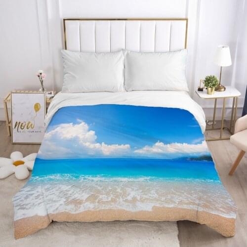 Landscape Duvet cover Quilt/Blanket/Comfortable Case 140x200 240x220 240x260 Queen King Single Bedding for Home white clouds