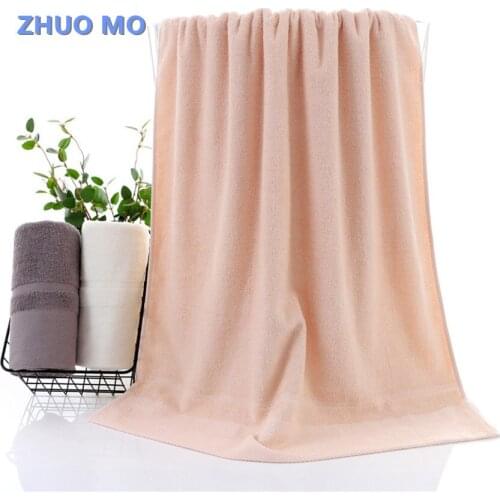 New cotton solid color bath towel for adults super absorbent 70*140 cm beach towel bathroom for men and women couple bath towels