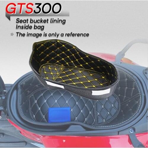 GTS300 Rear Trunk Cargo Liner Protector Motorcycle PU Leather Seat Bucket Pad Storage Box mat For PIAGGIO Vespa gts 300
