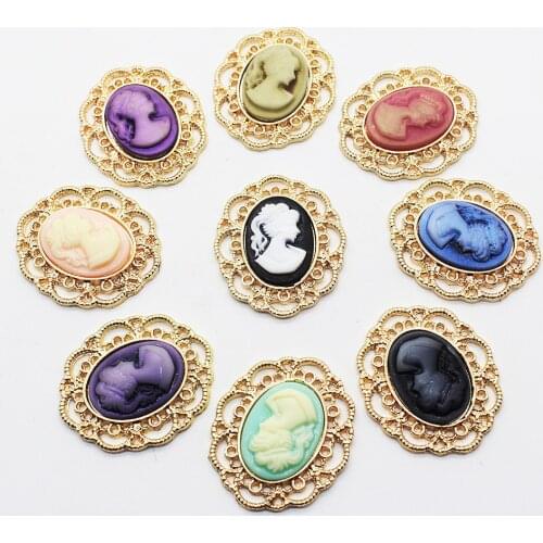 Factory Outlet 10 pcs Decorative accessories Beauty resin Button Flatback Can Mix Colors For 10PCS/lot Jewelry Handmade design