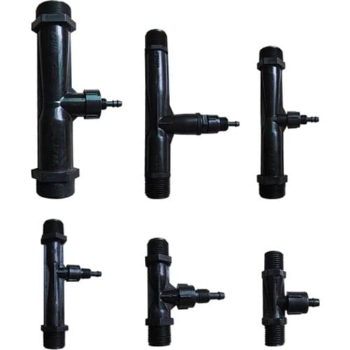 Different size PVDF Material Venturi injector Ozone mixing,venturi tube for water and gas mixing