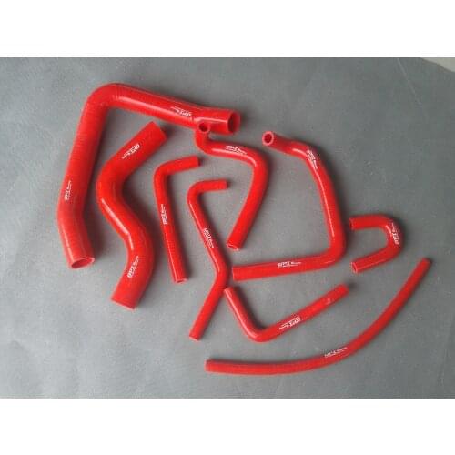 FOR Pajero NH NJ V6 3.0 6G72 1991-1996 92 93 94 95 silicone radiator heater hose RED