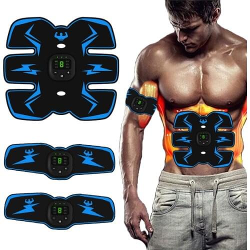 Abdominal Muscle Stimulator Trainer EMS Abs Wireless Leg Arm Belly Exercise Electric Simulators Massage Press Workout Home Gym