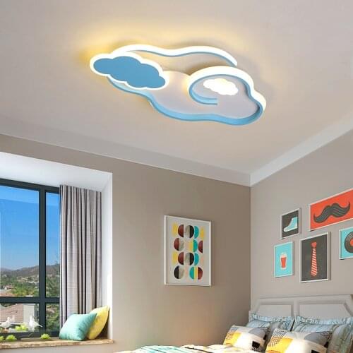 Clouds Modern led ceiling lights lustre led Children room Kids Bedroom Pink/Blue color Minimalism led ceiling lamp home lighting