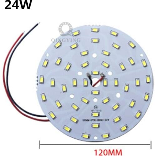 24W 120mm SMD Brightness SMD Light Board Led Lamp Panel welded 20cm wire led pcb SMD 5730 lamp source For pendant crystal lamp