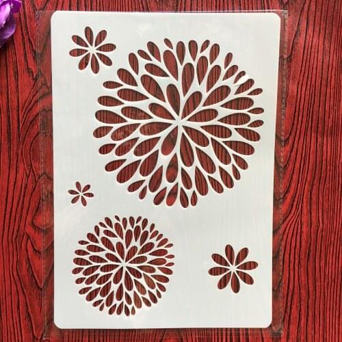 Mandala flowers A4 29*21cm DIY Stencils Wall Painting Scrapbook Coloring Embossing Album Decorative Paper Card Template