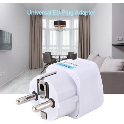 250V 10A 800W Universal EU GER AU Plug Adapter European Germany Chinese Power Socket White Travel Converter Conversion Plug