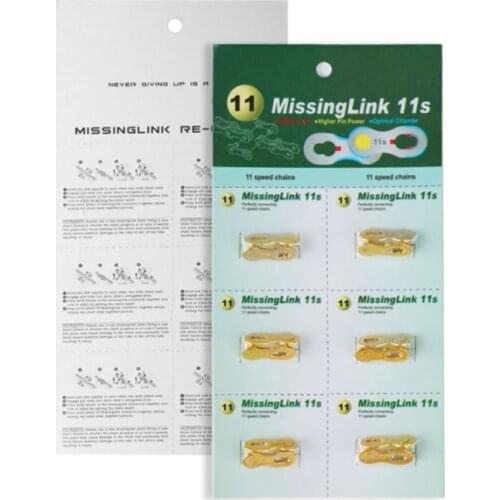Bicycle Missing Links 6 Pairs for 11Speed Chain Connector Quick Link Magic Buckle