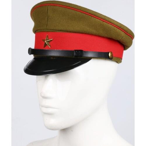 WWII IMPERIAL JAPANESE ARMY OFFICERS WOOL VISOR CRUSHER CAP HAT IN SIZES