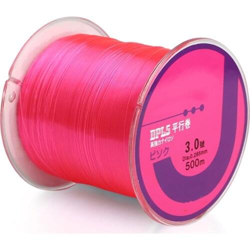 500M Nylon Fishing Line Japanese Durable Monofilament Rock Sea Fishing Line Thread Bulk Spool All Size 0.4 To 8.0