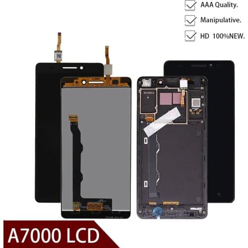 High Quality LCD For Lenovo A7000 LCD Display Touch Screen Digitier Assembly with frame For Lenovo A7000 Display Screen