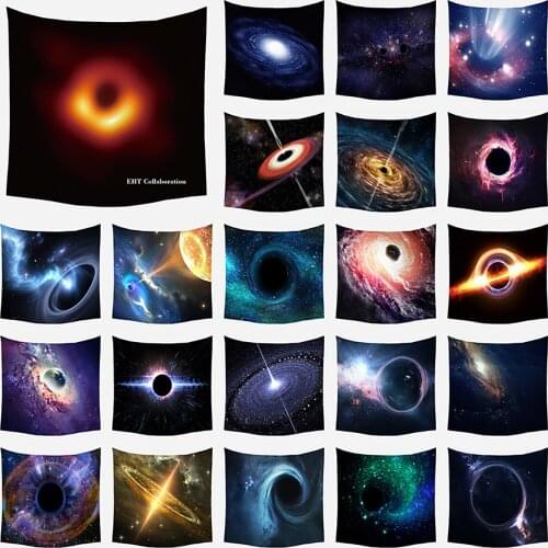 1PC Psychedelic Cosmic Galaxy Earth Tapestry Wall Hanging Home Dorm Decor Cloth Tapestries Sofa Blanket Smooth Small