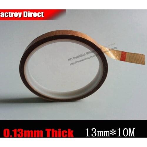 13mm*10 meters *0.13mm) PTFE High Temperature Withstand Insulation Adhesive Tape, Hot Sealing Machine Mat