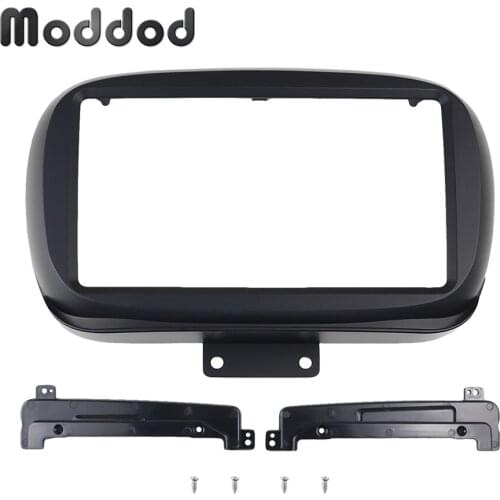 2 Din Radio Fascias for FIAT 500X 2014-2019 Stereo GPS DVD Player Installation Refitting Trim Frame Car Accessorie Stereo Bezel