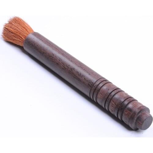 200pcs Ebony Wooden Long Handle Grinder Tea Brush Kitchen Washing Cleaning Coffee Tea Tool