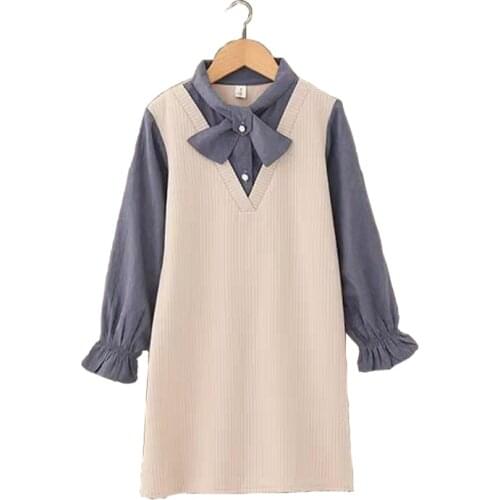 2020 autumn spring Baby Girl Dress with fashion Princess Long Sleeve Dresses Children Autumn Clothing for Kids 8 10 12 years