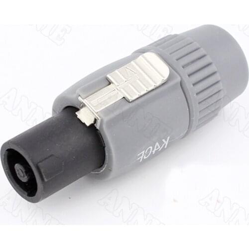 30pcs/lot NL4FC Professional Locking Annular speaker/Audio Plug With Cable For Monster XLR Socket 4 Pin Ohn Connector