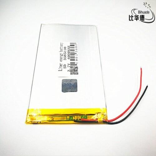 5pcs Liter energy battery Good Qulity 3.7V,6000mAH 3595130 Polymer lithium ion / Li-ion battery for tablet pc BANK,GPS,mp3,mp4
