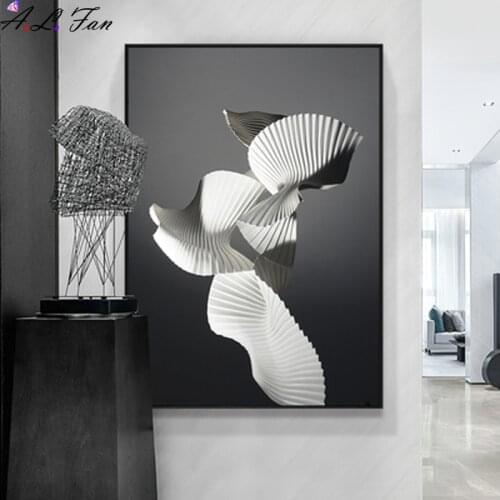 Abstract Line Canvas Black White Wall Art Minimalist Print Painting Nordic Poster Woman Dancing Picture Modern Living Room Decor