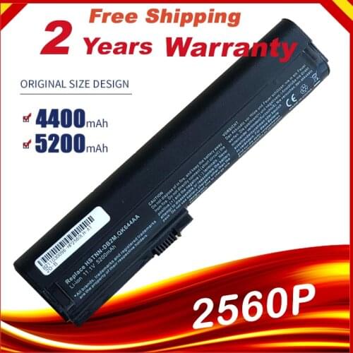 Laptop battery HSTNN-DB2L HSTNN-DB2M HSTNN-I08C HSTNN-I92C HSTNN-UB2K For HP EliteBook 2560p 2570P
