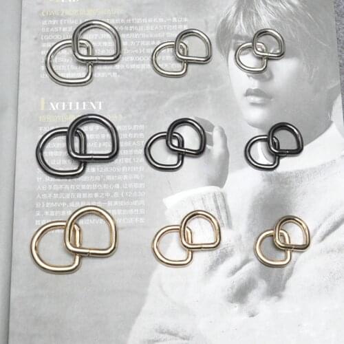 Accessories Single Buy Metal d buckle female bag d buckle ring d word buckle semi-circular hardware bag accessories backpack