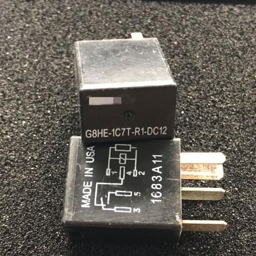 Auto car 12V new relay G8HE-1C7T-R1-DC12 G8HE-1C7T-R1-DC12V G8HE1C7TR1DC12 12VDC 5PIN