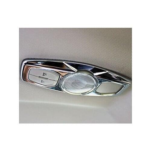 BBQ@FUKA Car Interior Rear Reading Light Lamp Frame Cover Trim Styling Sticker Fit For Ford Fusion 2013 2014 2015