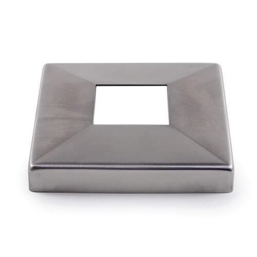 Freeshipping SUS 316L Square Newel Post, Rail & Wall Anchorage Canopy for 40mm Pipe