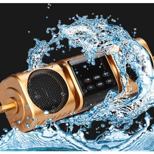 Newest Motorcycle Bluetooth-compatible Speaker Portable Waterproof Support TF Card AUX Hands-free Calling Motorbike Radio MP3