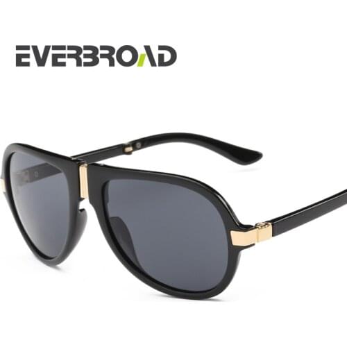 Oversized Men Pilot Sunglasses Mirror Lens Multi Colors Famous Brand Designer Folding Eyeglasses Frame EV2720