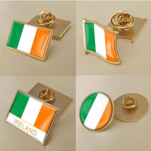Coat of Arms of Ireland/Irishman Flag National Emblem Brooch/Badges/Lapel Pins