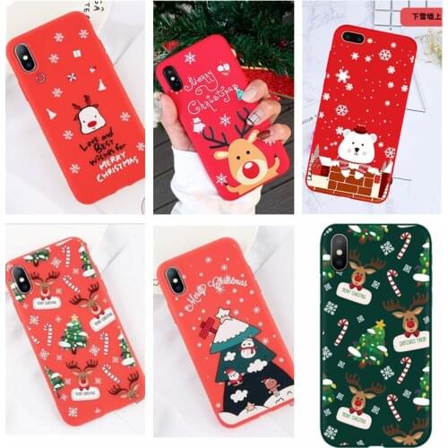 Case For iPhone 11 Pro Max 6 6S X XR 5 5S SE Case For iphone 7 8 Plus Christmas New Year Deer Tree TPU Cover For iPhone XS Max
