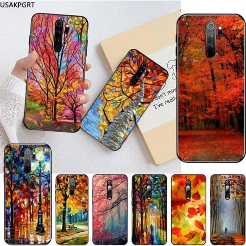Autumn Fall Maple Leaves Phone Case for Redmi Note 9 8 8T 8A 7 6 6A Go Pro Max Redmi 9 K20 K30 Pro