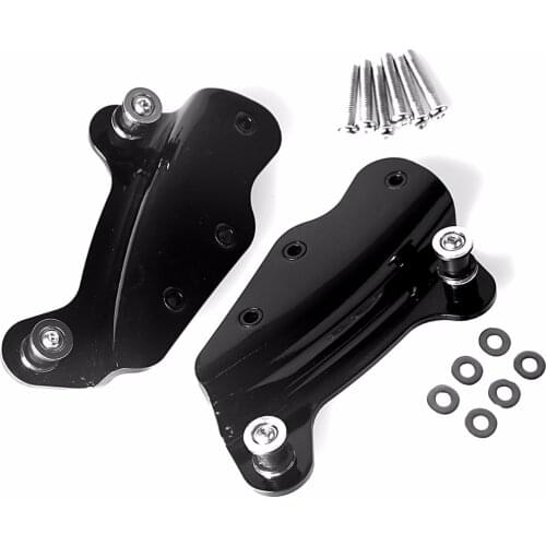 Black 4 Point Docking Hardware Kit For Harley Touring Street Glide Road King FLHX FLHR 2009-2013 Models