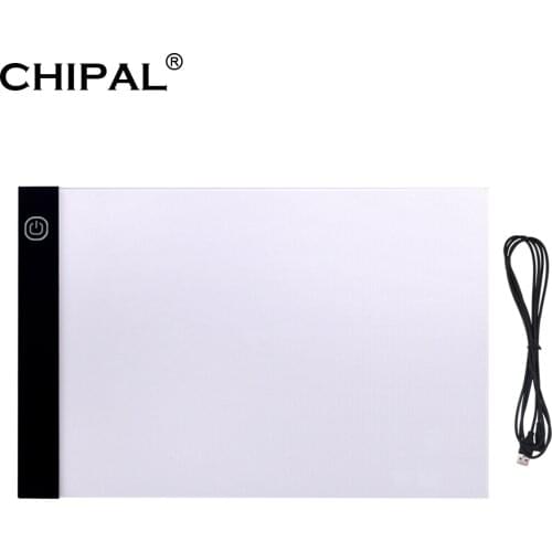 CHIPAL A3 Digital Graphics Tablet for Drawing Pad Art Painting Graphic Copy Board Electronics USB Writing Table LED Light Box