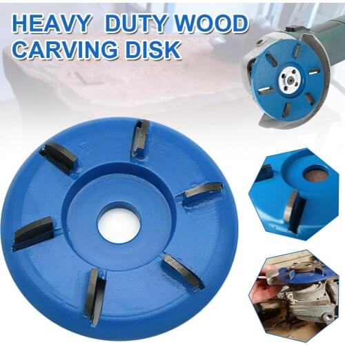 6 Teeth Wood Turbo Carving Disc 90mm Diameter 16mm Bore Woodworking Tea Tray Digging Wood Carving Disc Tool Milling Cutter