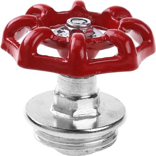 DN15/DN20/DN25 Home Garden Faucet Water Valve DIY Home Decor Valve Handle Closet Hat Hanging Hook Retro Wheel Design Globe Valve