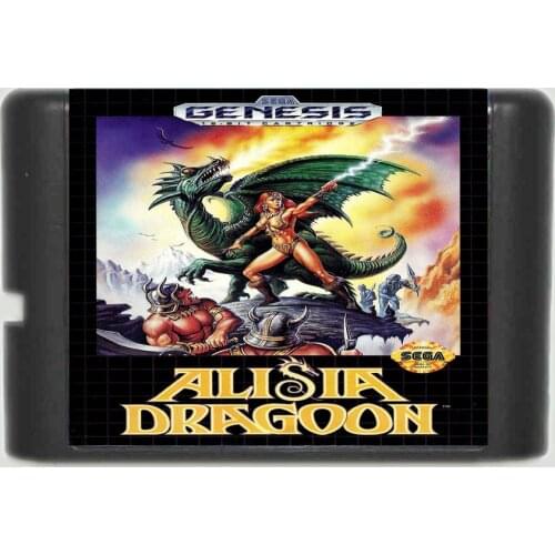 Alisia Dragoon 16 bit MD Game Card For 16 bit Sega MegaDrive Genesis game console